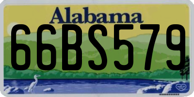 AL license plate 66BS579