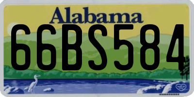 AL license plate 66BS584