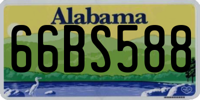 AL license plate 66BS588