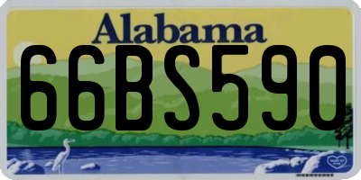 AL license plate 66BS590