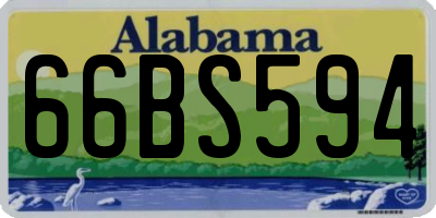 AL license plate 66BS594