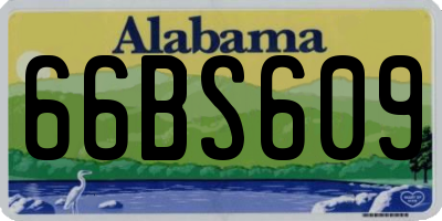 AL license plate 66BS609