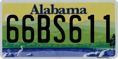 AL license plate 66BS611