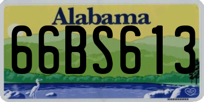 AL license plate 66BS613