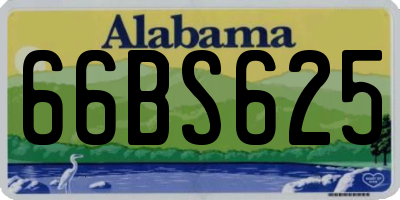 AL license plate 66BS625