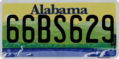 AL license plate 66BS629