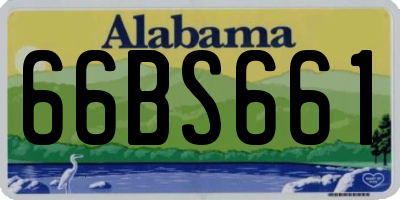 AL license plate 66BS661