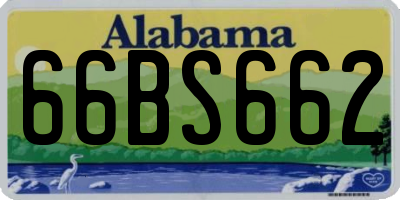 AL license plate 66BS662