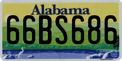 AL license plate 66BS686
