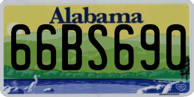 AL license plate 66BS690