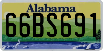 AL license plate 66BS691