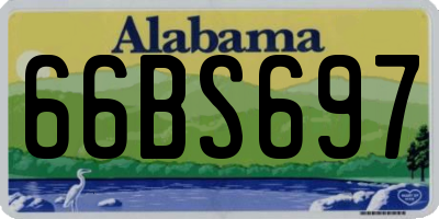 AL license plate 66BS697