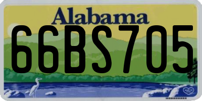 AL license plate 66BS705