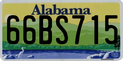 AL license plate 66BS715