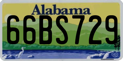 AL license plate 66BS729