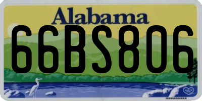 AL license plate 66BS806