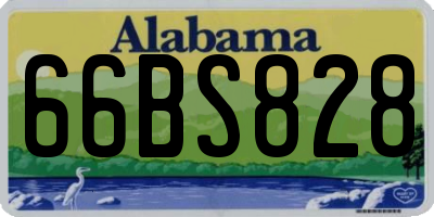 AL license plate 66BS828