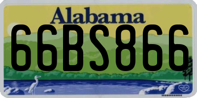 AL license plate 66BS866