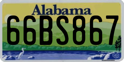 AL license plate 66BS867
