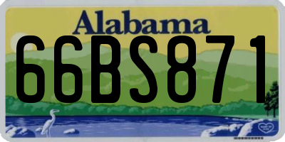 AL license plate 66BS871