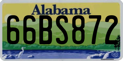 AL license plate 66BS872
