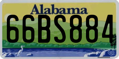 AL license plate 66BS884