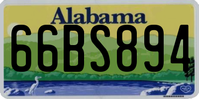 AL license plate 66BS894