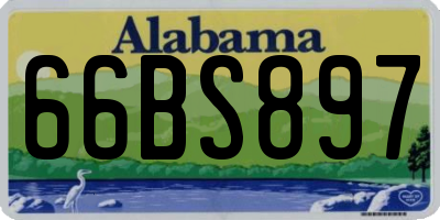 AL license plate 66BS897