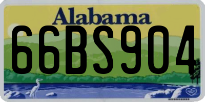 AL license plate 66BS904