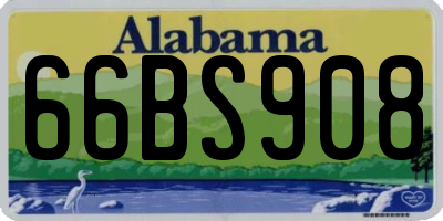 AL license plate 66BS908