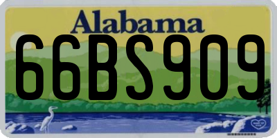 AL license plate 66BS909