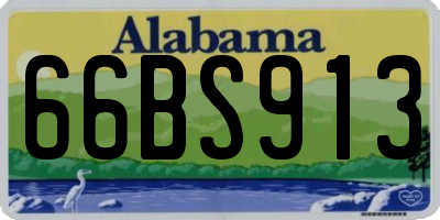 AL license plate 66BS913