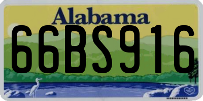 AL license plate 66BS916