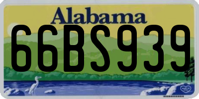 AL license plate 66BS939
