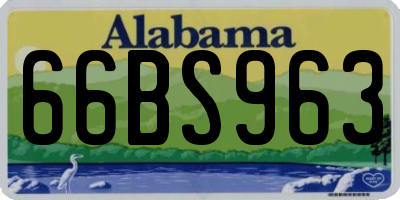 AL license plate 66BS963