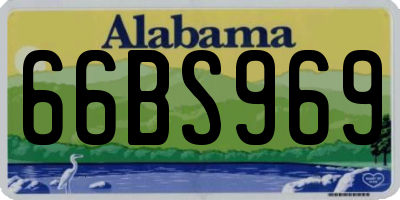 AL license plate 66BS969