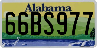 AL license plate 66BS977