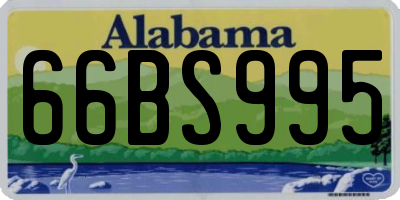 AL license plate 66BS995