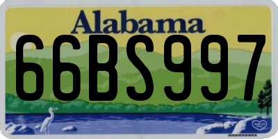 AL license plate 66BS997