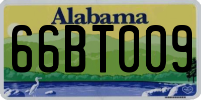AL license plate 66BT009
