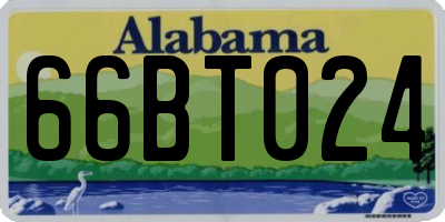 AL license plate 66BT024