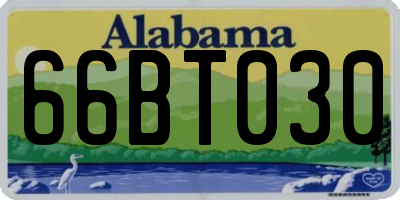 AL license plate 66BT030
