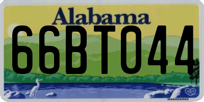 AL license plate 66BT044