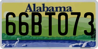 AL license plate 66BT073