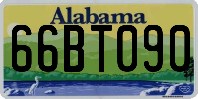 AL license plate 66BT090