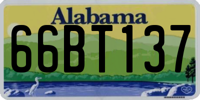 AL license plate 66BT137