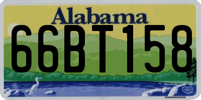 AL license plate 66BT158