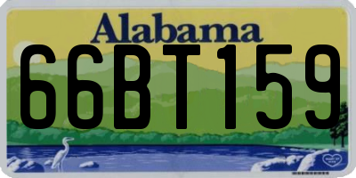 AL license plate 66BT159