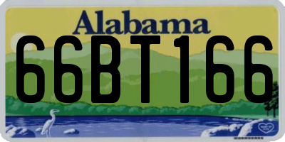 AL license plate 66BT166