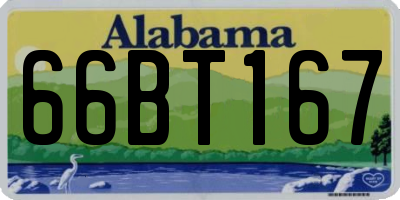 AL license plate 66BT167